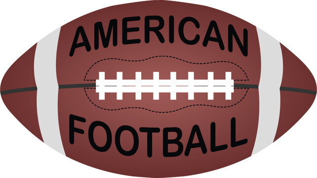 American football vector image or clip art.