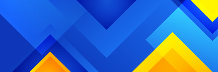 Simple Blue and Yellow Striped Background Vector Illustration