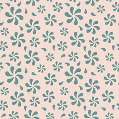 Fototapeta premium Elegant flower for boutiques Seamless texture Vintage vector design for textile