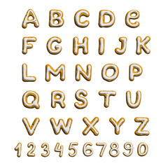 Alphabet cookies font