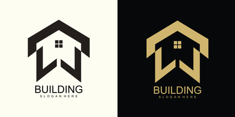 Buildings logo with unique concept for universal country, Real estate, building, arcitecture