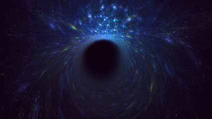 3D rendering abstract colorful fractal light background