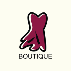 Creative beauty  logo design . boutique logo concept.