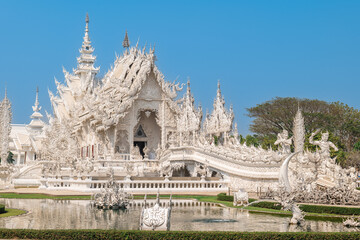 Wat Rong Khun, the white temple in chiang rai, thailand