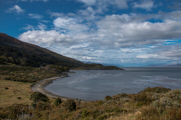 Waters, Sea, Canal, Landscapes, Creation, Nature, Beautiful, Mountains, Sky, Sunset, Reflection, Frigate, Sun,