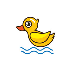 Duck logo images illustration