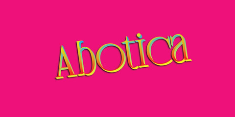 Abotica editable text effect typography logo 