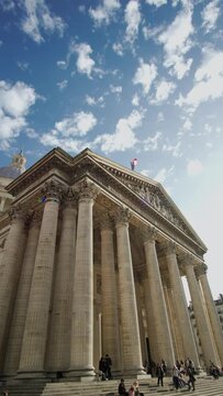 The Pantheon In Paris, famous building in France
