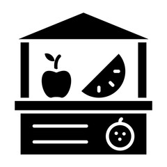 Vector Design Fruit Cart Icon Style