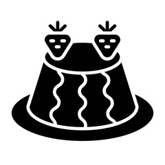Vector Design Pudding Icon Style