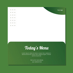 Flyer or Social Media Post Template Themed Food With Simple and looks Modern Concept