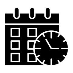 Vector Design Schedule Icon Style