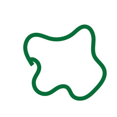 Green Abstract Shapes Lines