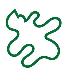 Green Abstract Shapes Lines