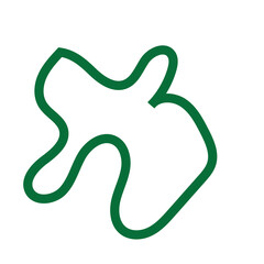 Green Abstract Shapes Lines