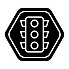 Vector Design Traffic Lights Icon Style