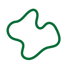 Green Abstract Shapes Lines