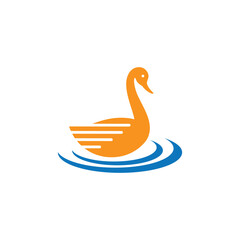 Duck logo images illustration