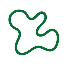 Green Abstract Shapes Lines