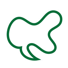 Green Abstract Shapes Lines