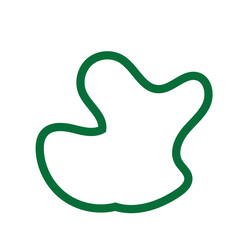 Obraz premium Green Abstract Shapes Lines