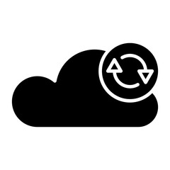 Vector Design Data Synchronization Icon Style