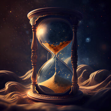 hourglass with sand