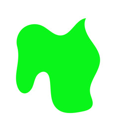 Green Abstract Blob Shapes