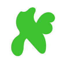 Green Abstract Blob Shapes