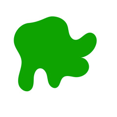 Green Abstract Blob Shapes