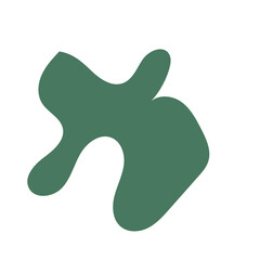 Green Abstract Blob Shapes