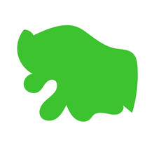 Green Abstract Blob Shapes