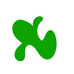 Green Abstract Blob Shapes