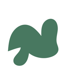Green Abstract Blob Shapes