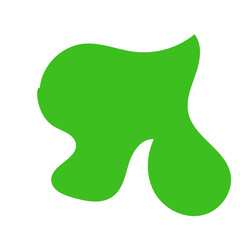 Green Abstract Blob Shapes