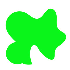 Green Abstract Blob Shapes