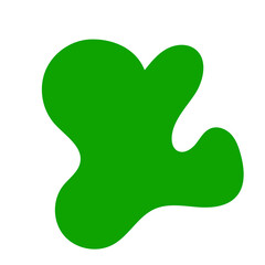 Green Abstract Blob Shapes