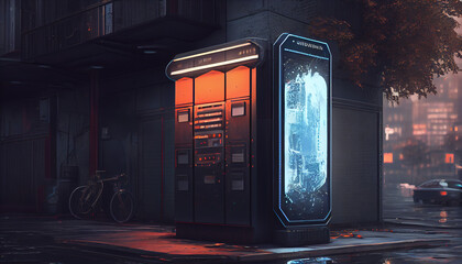 Obraz premium AI connected databases