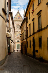 Fototapeta na wymiar Orvieto Cathedral Dome in Italy