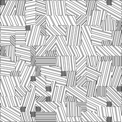 Abstract striped textured geometric pattern. Line Art Pattern.