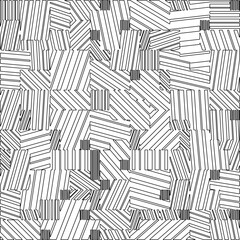Abstract striped textured geometric pattern. Line Art Pattern.