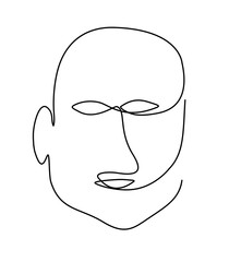 One line face drawing easy simple art ideas images png