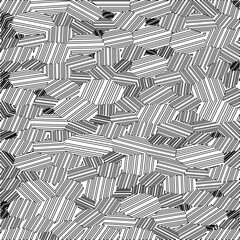 Abstract striped textured geometric pattern. Line Art Pattern.