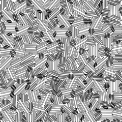 Abstract striped textured geometric pattern. Line Art Pattern.