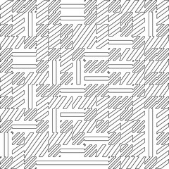 Abstract striped textured geometric pattern. Line Art Pattern.