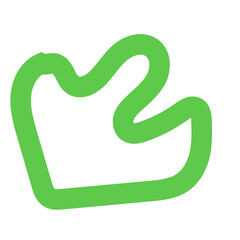 Obraz premium Green Lines Abstract Transparent 