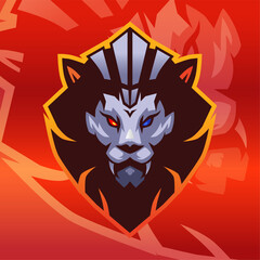 Lion vector logo illustration. Esport. Branding. Mascot. Symbol animal. King