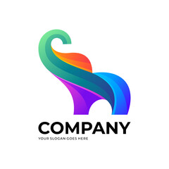 Premium Vector Colorful elephant logo design