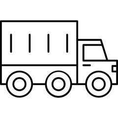 Automobile Outline vector icon which can easily edit

