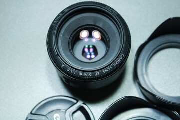 camera lens close up